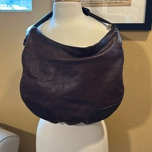 Gucci Authentic bag Dark Brown Monogram Shoulder Bag leather
Hobo GUCCI